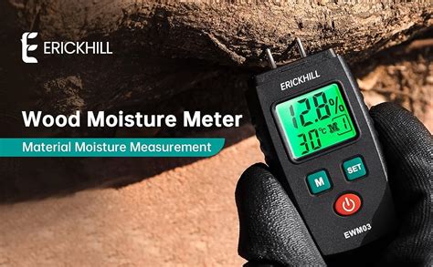 ERICKHILL Wood Moisture Meter, Pocket Size Wood Moisture 